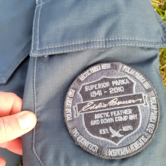 Eddie Bauer 650 Goose Down Parka Heavy Duty Winter Jacket Medium Mens - Picture 5 of 9